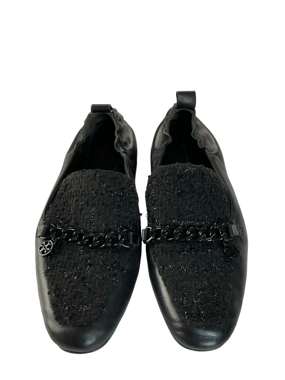 Tory Burch Mini Benton Charm 20mm Tweed Loafers